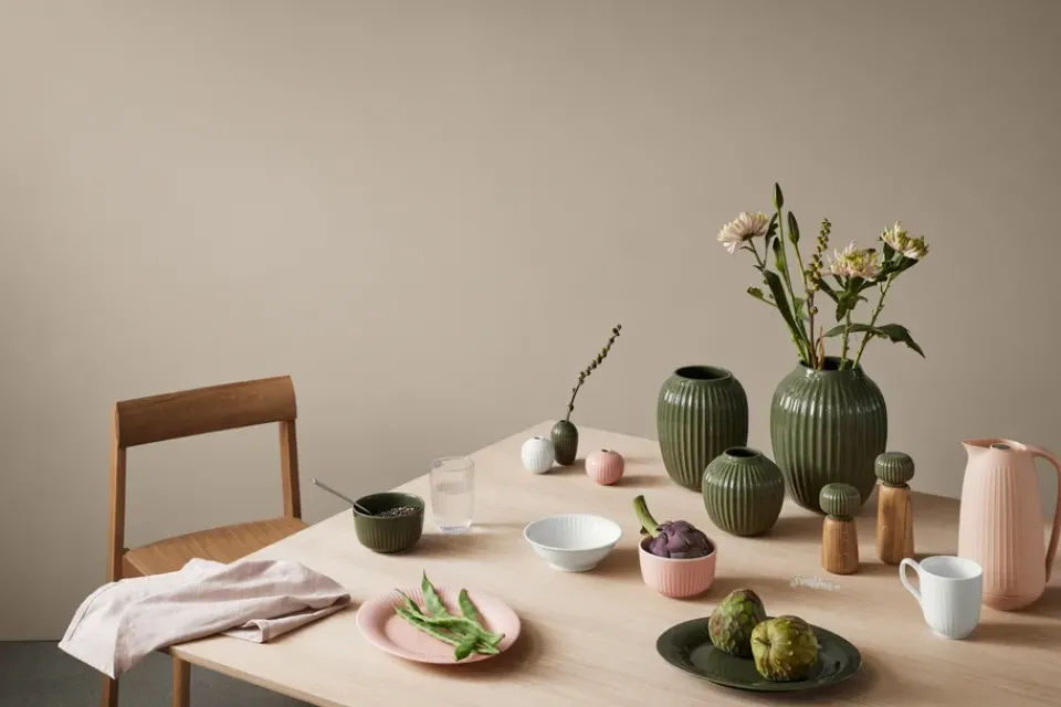 Kähler Hammershøi serving platter, Nude Pink Hot