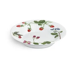 Kähler Hammershøi Summer deep plate Ø21 cm, Summer berries White Discount
