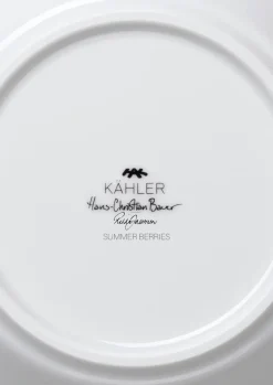 Kähler Hammershøi Summer deep plate Ø21 cm, Summer berries White Discount