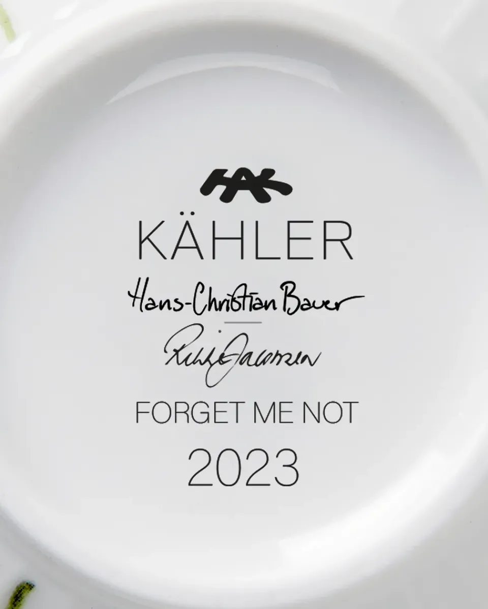 Kähler Hammershøi summer mug 33 cl, Forget me not Multi Clearance