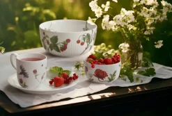 Kähler Hammershøi Summer serving bowl Ø21 cm, Summer berries White Discount