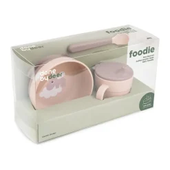 Done by deer Happy Clouds foodie first meal set 3 pieces, Powder Beige Best