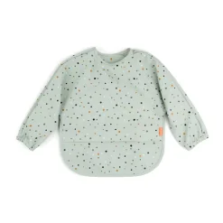 Done by deer Happy Dots bib with sleeves, Green Online