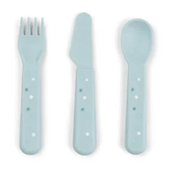 Done by deer Happy Dots foodie cutlery set 3 pieces, Blue Best