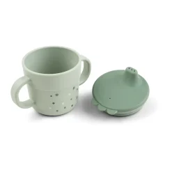 Done by deer Happy Dots foodie sippy cup 21.5 cl, Green Online