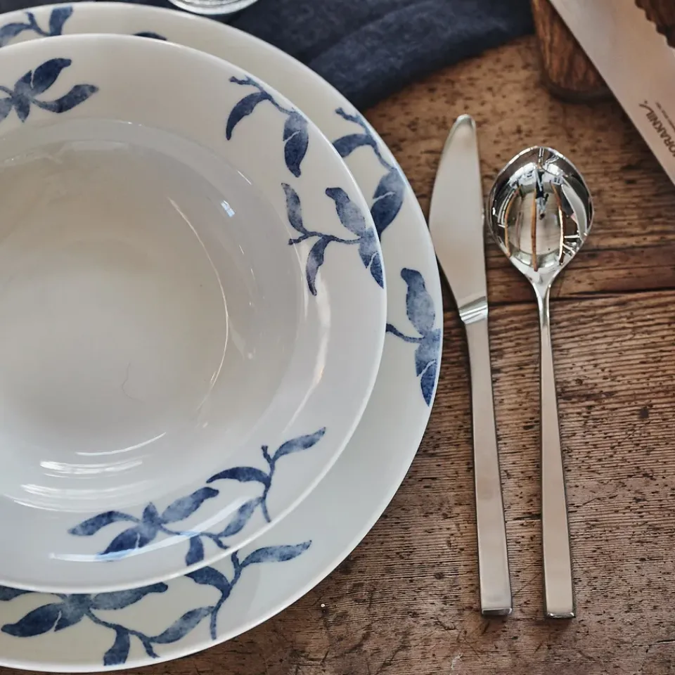 Scandi Living Havspil deep plate 23 cm 4-pack, -white Blue Best