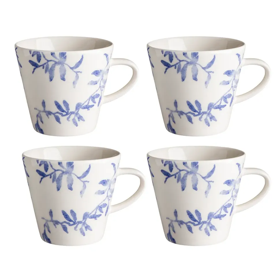 Scandi Living Havspil mug 30 cl 4-pack, blue-white BlueWhite Clearance