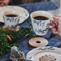Scandi Living Havspil mug 30 cl 4-pack, blue-white BlueWhite Clearance