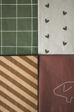 DBKD Heart paper napkin 33x33 cm 20-pack, -beige Brown Outlet