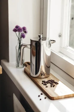 Heirol coffee press stainless steel, 1 L. 8 cups Silver-coloured Discount