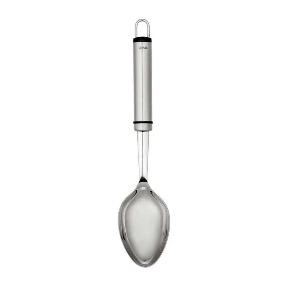 Heirol Steely serving spoon, Stainless steel Silver-coloured
