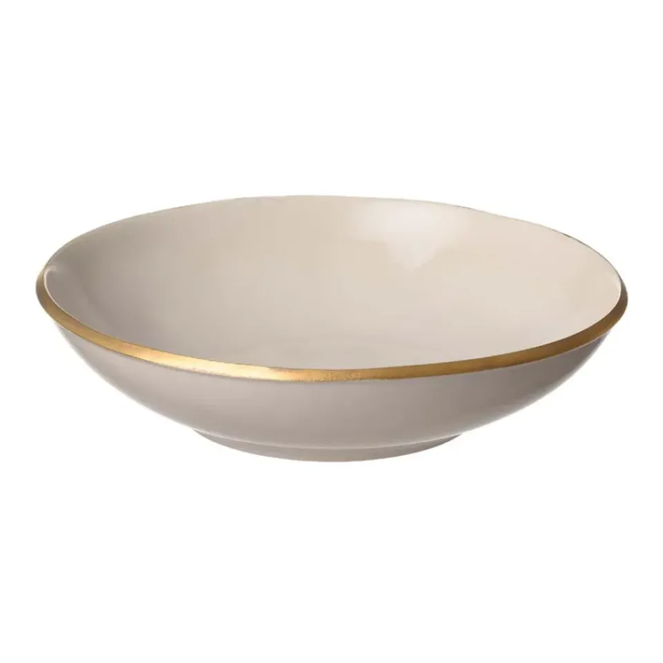 Heirol x Nosse Edge deep plate Ø24 cm, Gold WhiteGold-coloured Hot
