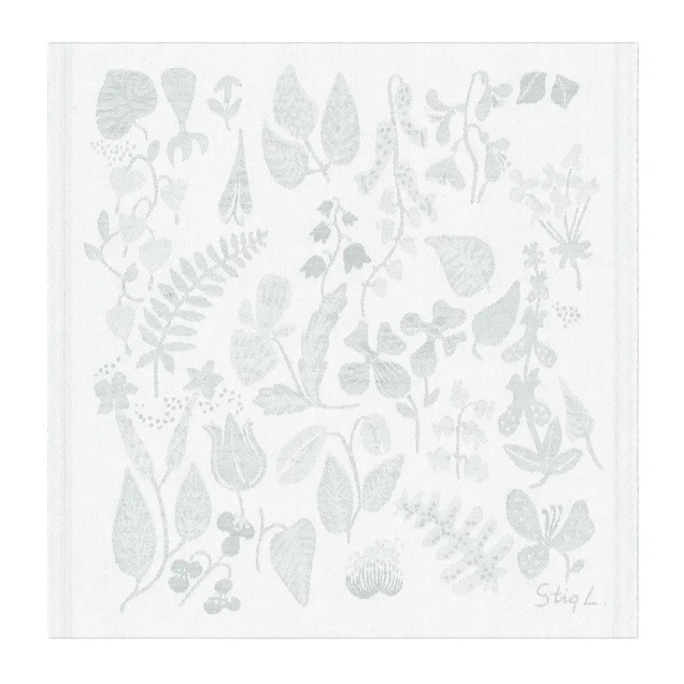 Ekelund Linneväveri Herbarium napkin 35x35 cm, Grey Discount