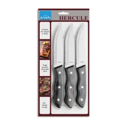 Amefa Hercule grill knife XXL 3-pack, Black Clearance