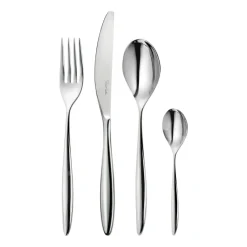 Robert Welch Hidcote Bright cutlery, 24 pieces Silver-coloured