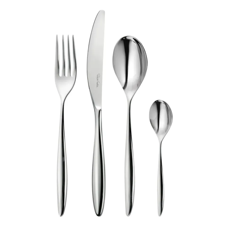 Robert Welch Hidcote Bright cutlery, 24 pieces Silver-coloured