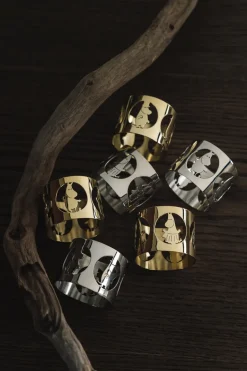 Hilke Collection Hilke X Moomin napkin rings Moominmamma 2-pack, Brass Gold-coloured Hot