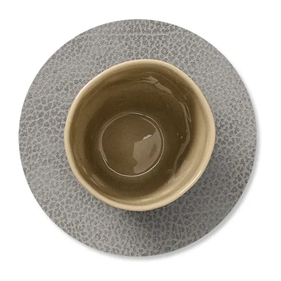 LIND DNA Hippo coaster circle, anthracite Grey