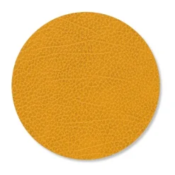 LIND DNA Hippo coaster circle, curry YellowOrange Online