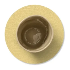 LIND DNA Hippo coaster circle, gold Gold-coloured Discount
