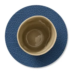 LIND DNA Hippo coaster circle, marine Blue Outlet