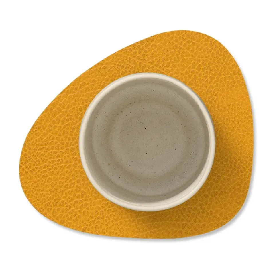LIND DNA Hippo coaster curve, curry YellowOrange Online