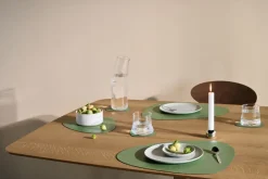 LIND DNA Hippo placemat curve M, Forest Green New