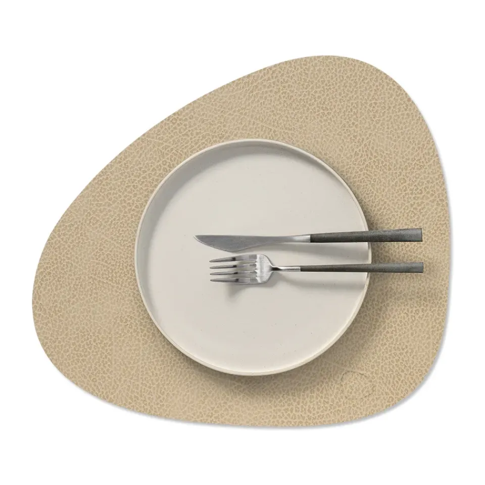 LIND DNA Hippo placemat curve M, Sand Beige Discount