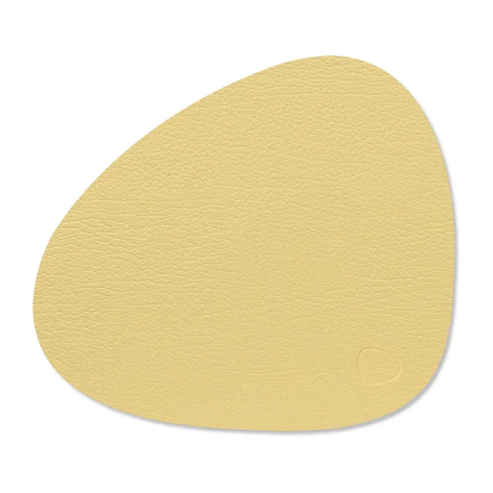 LIND DNA Hippo placemat curve S, gold Gold-coloured Best