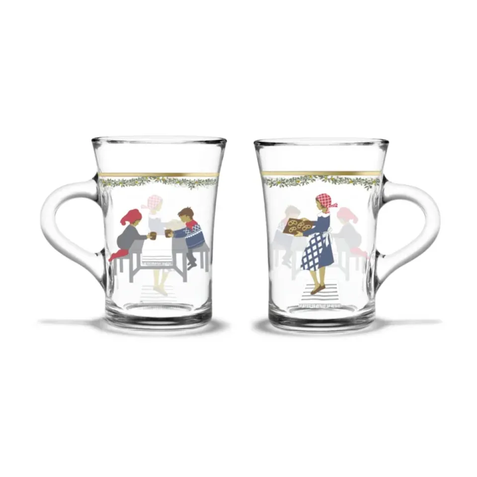 Holmegaard Christmas hot drink glass 24 cl 2-pack, 2024 Multi Clearance