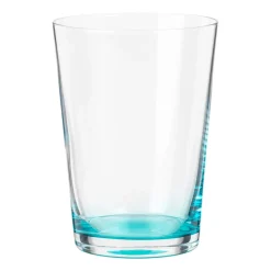 Broste Copenhagen Hue drinking glass 30 cl, Clear- Turquoise Hot