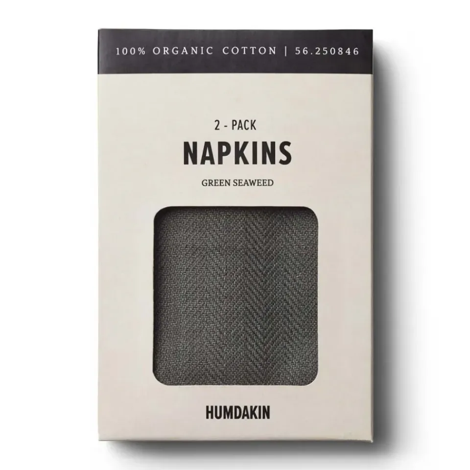 Humdakin fabric napkin 40x40 cm 2-pack, seaweed Green Best