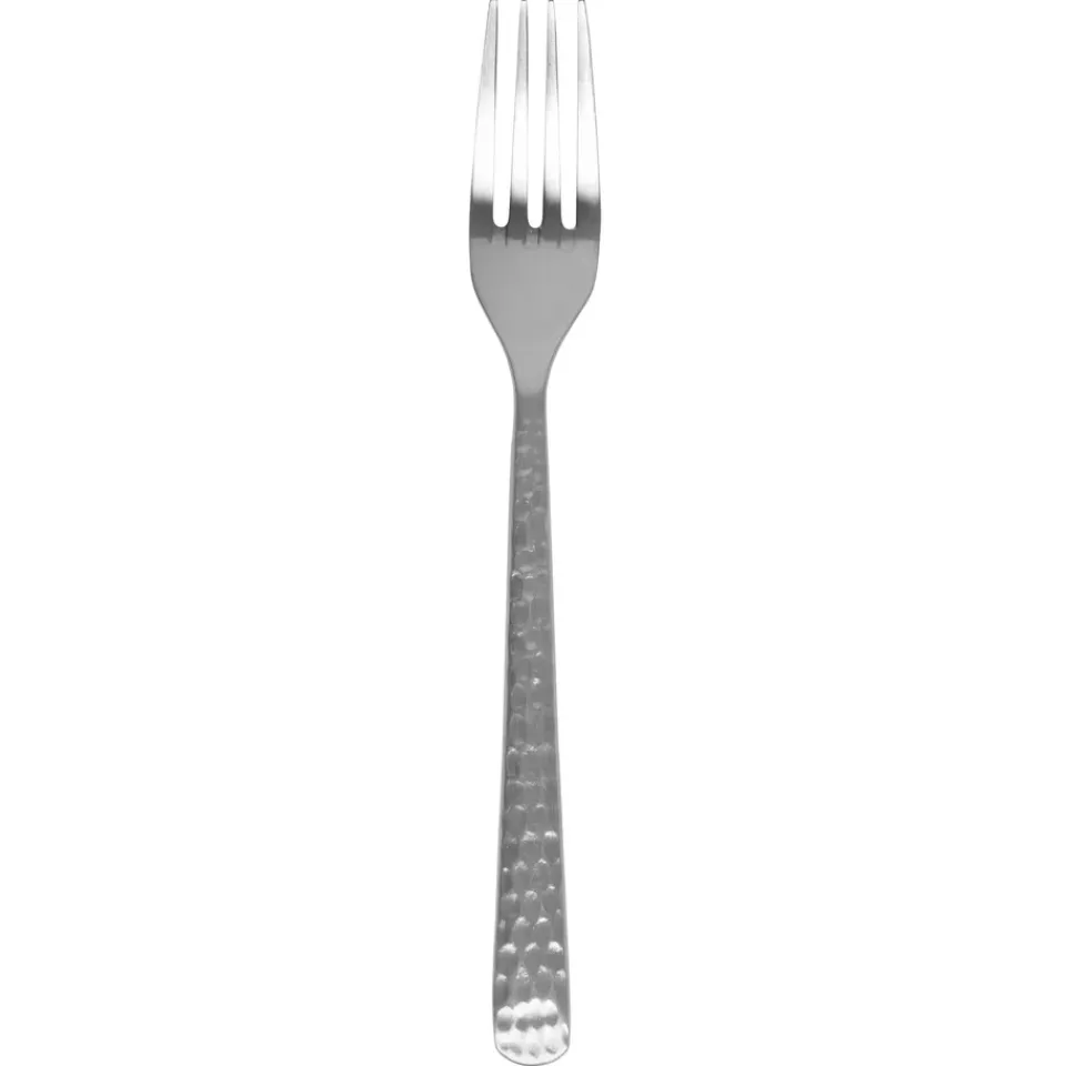 Broste Copenhagen Hune fork, Brushed satin hammered Silver-coloured Clearance