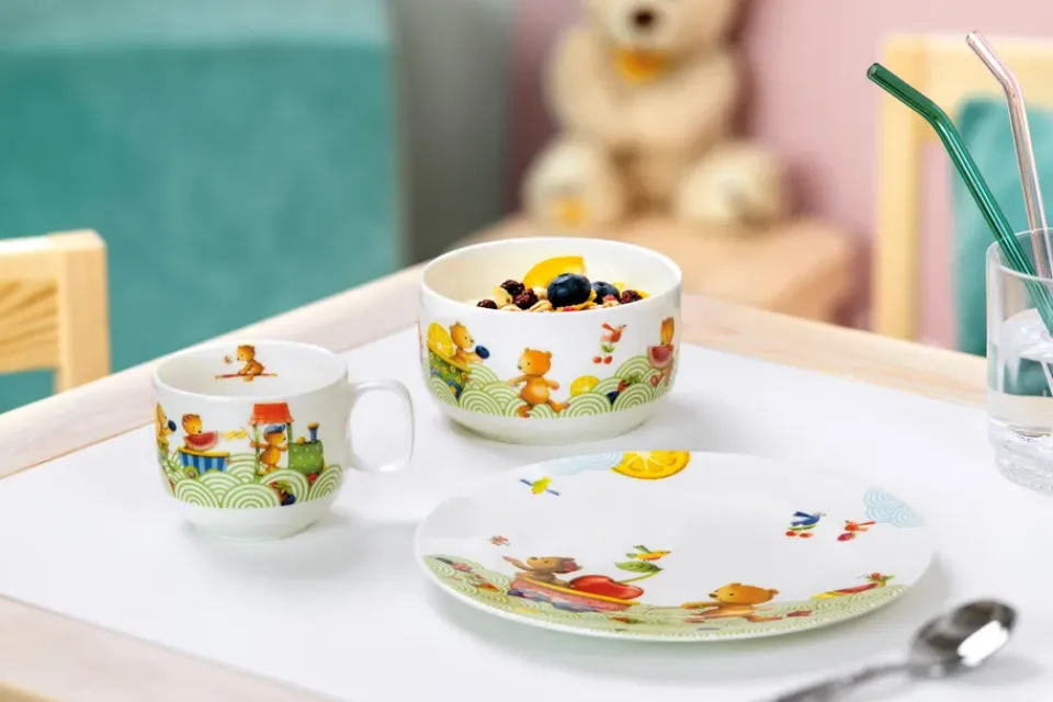 Villeroy & Boch Hungry as a Bear children's dinnerware, 3 pieces Multi