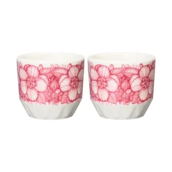 Arabia Huvila egg cup 2-pack, Pink-white PinkWhite New