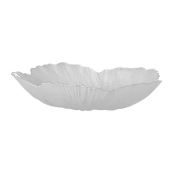 Bloomingville Iani bowl glass Ø26 cm, White Outlet