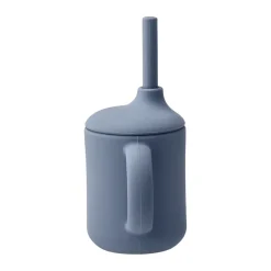 Scandi Living Idun mug with silicone straw 120 ml, Blue Discount