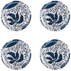 Åry Home Indian Indigo glass coaster 4-pack, Ø 11 cm Blue