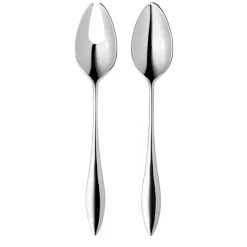 Gense Indra salad and serving cutlery, set with fork and spoon Silver-coloured Online