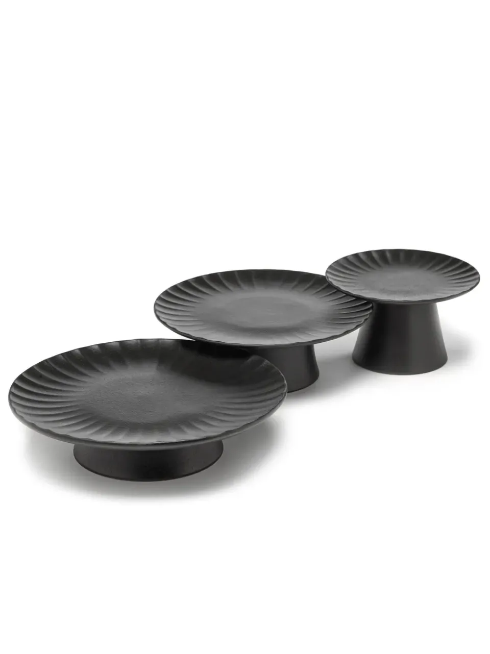 Serax Inku cake plate 24 cm, Black Hot