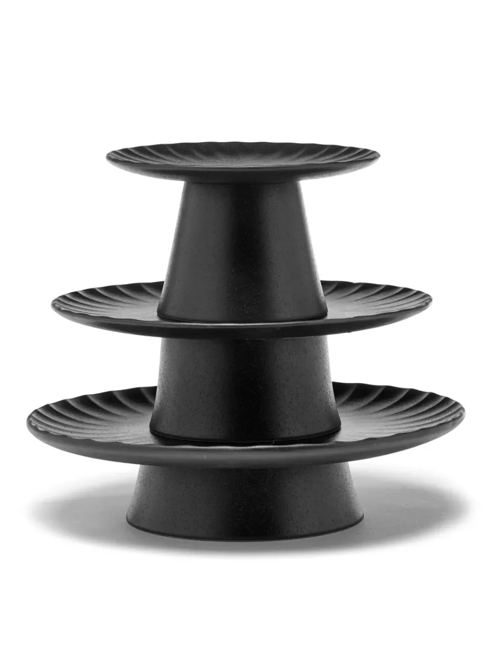 Serax Inku cake plate 24 cm, Black Hot