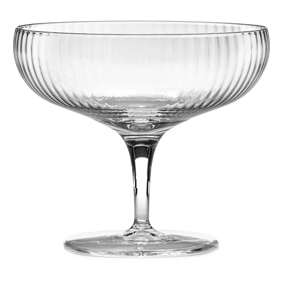 Serax Inku champagne coupe glass 15 cl, Clear Transparent Best
