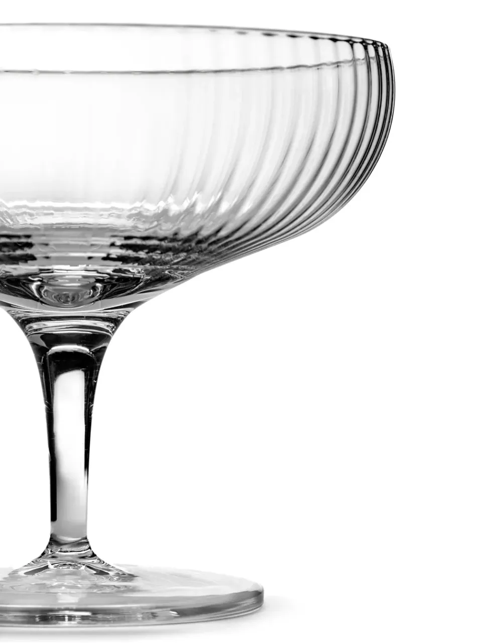 Serax Inku champagne coupe glass 15 cl, Clear Transparent Best
