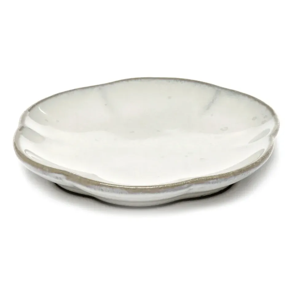 Serax Inku ridged plate S 8.9 cm, White