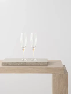 Orrefors Intermezzo champagne glass 26 cl 2-pack, Gold Gold-coloured