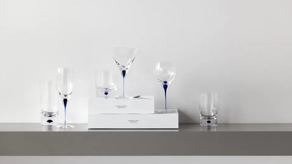 Orrefors Intermezzo DOF glass 40 cl, Blue Online