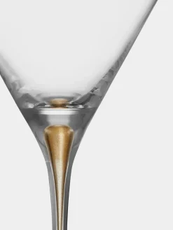 Orrefors Intermezzo martini glass 25 cl 2-pack, Gold Transparent Hot