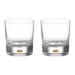 Orrefors Intermezzo old fashioned 25 cl 2-pack, Gold Gold-coloured Clearance