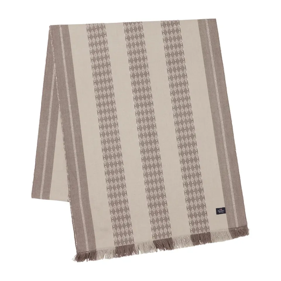 Lexington Jacquard Striped table runner 50x350 cm, Beige Hot
