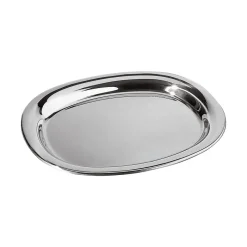 Alessi JM13 serving tray, 30 cm Silver-coloured
